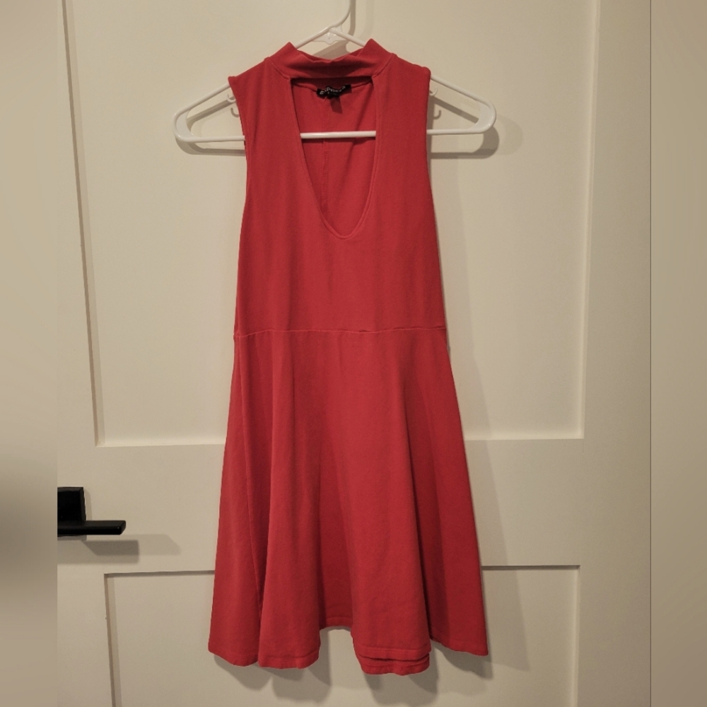 Express Sleeveless Pink Dress